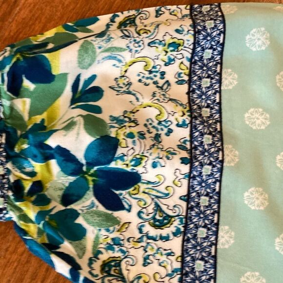 FIG & FLOWER M Anthropologie Floral Print Boho Blouse Top - Picture 6 of 10